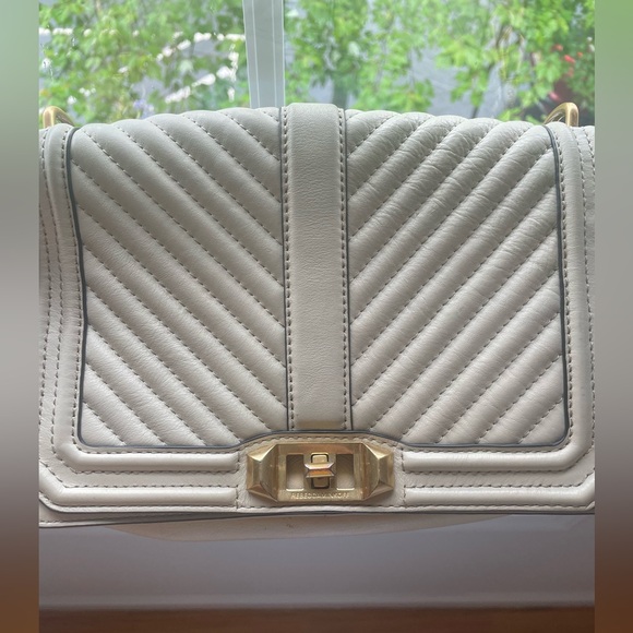 Rebecca Minkoff - Love Chevron Quilted Crossbody Bag - Picture 3 of 12